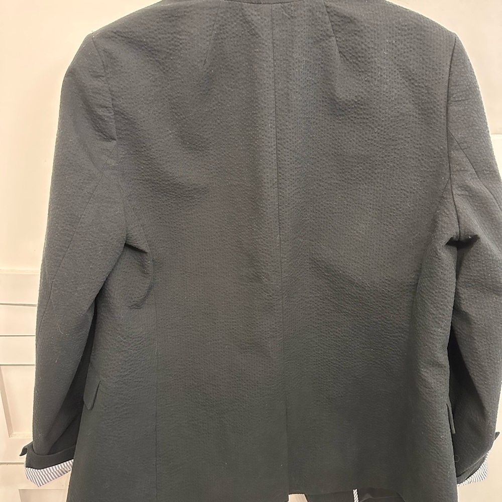 J. Crew Black Crepe Textured Blazer NWT 8 $228 - Picture 4 of 4